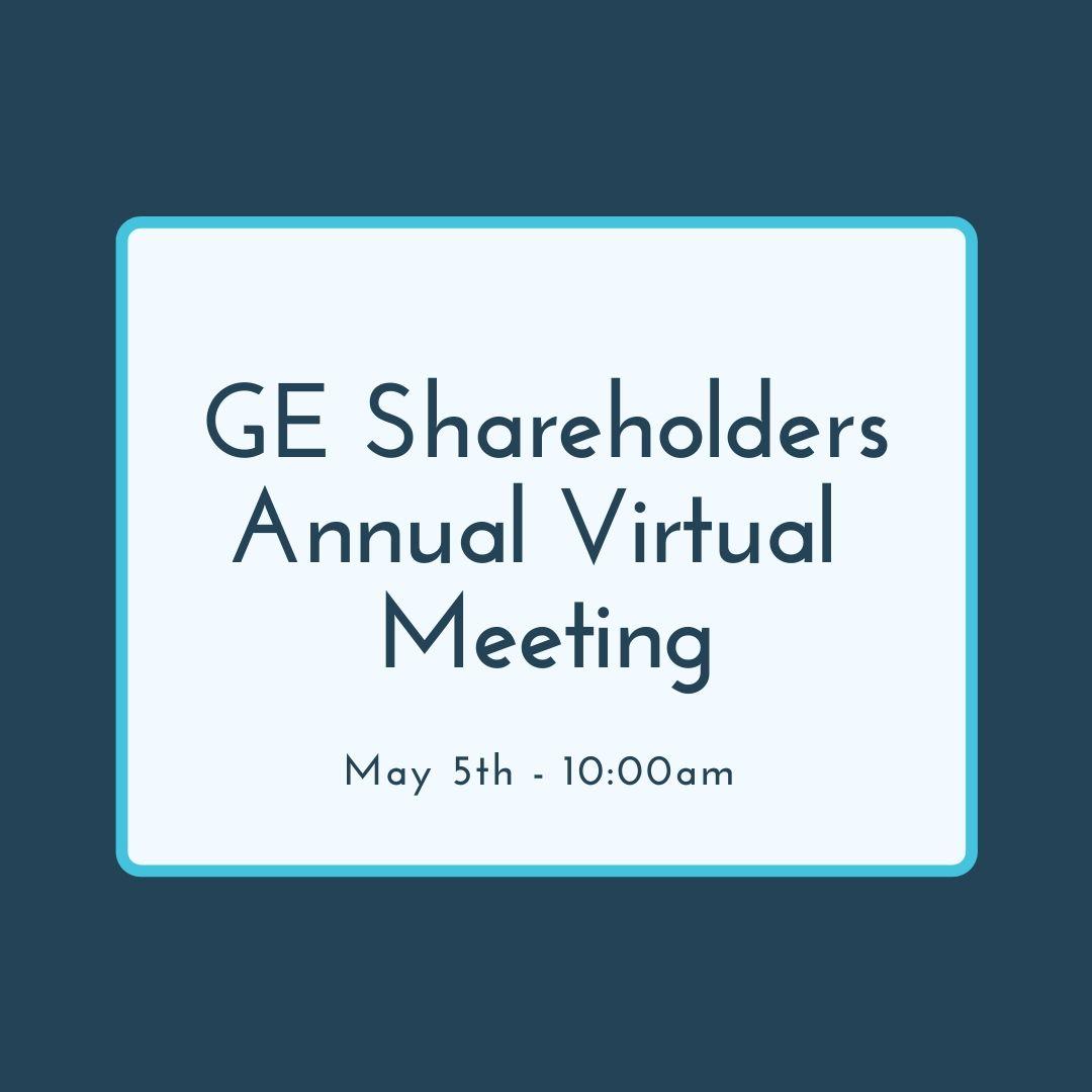 GE Shareholders Annual Virtual Meeting Local 11 New York