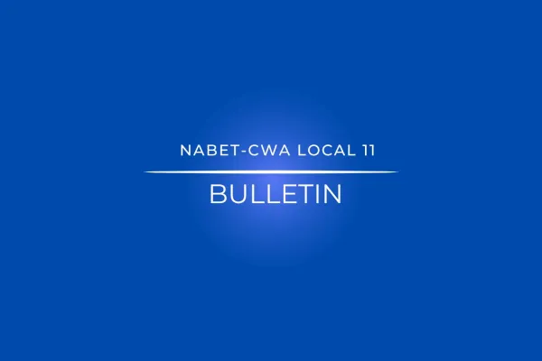 NABET-CWA Local 11 Bulletin - BRIC ARTS Media Reach Tentative Agreement